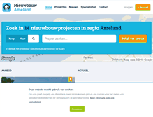 Tablet Screenshot of nieuwbouw-ameland.nl